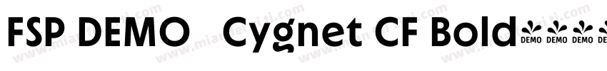 FSP DEMO   Cygnet CF Bold字体转换